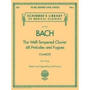 Bach - The Well-Tempered Clavier 48 Preludes and Fugues Songbook for Piano Compl